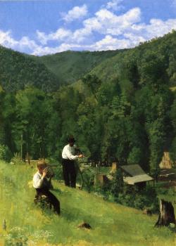 托馬斯 波洛尅 安舒茨 The Farmer and His Son at Harvesting 托馬斯 波洛尅 安舒茨 The Farmer and His Son at Harvesting